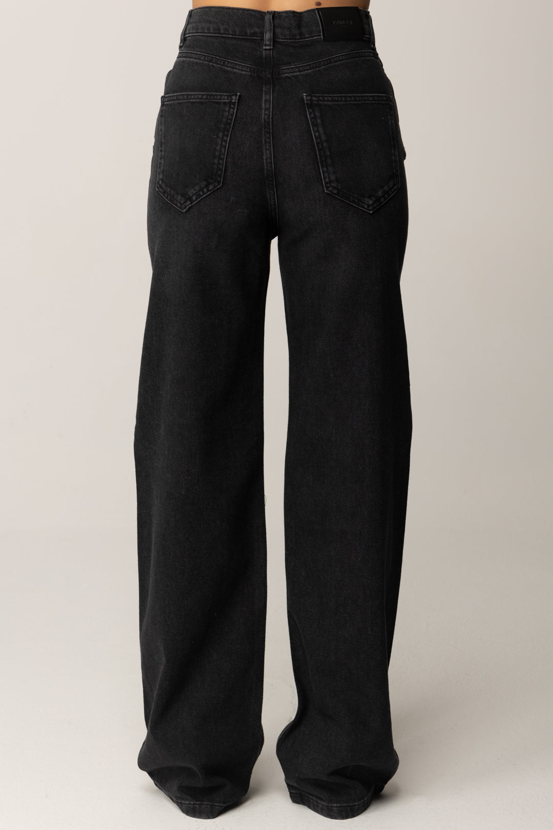 Twin-set Jeans Neri con Strass All Over 252TT2271 DENIM NERO