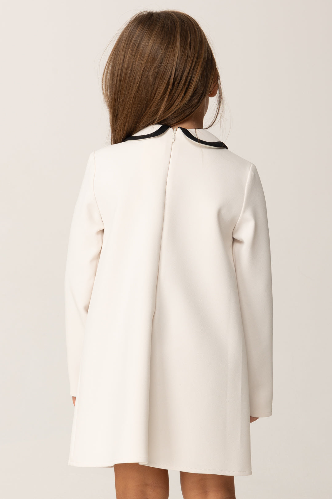 Elisabetta Franchi La mia Bambina Abito In Crepe con Profili a Contrasto EGAB215.0.GA085.D759