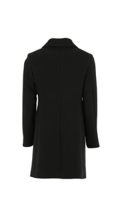 Elisabetta Franchi La mia Bambina Cappotto Sfiancato con ricamo logo NERO EFCT0060TV094.N000 