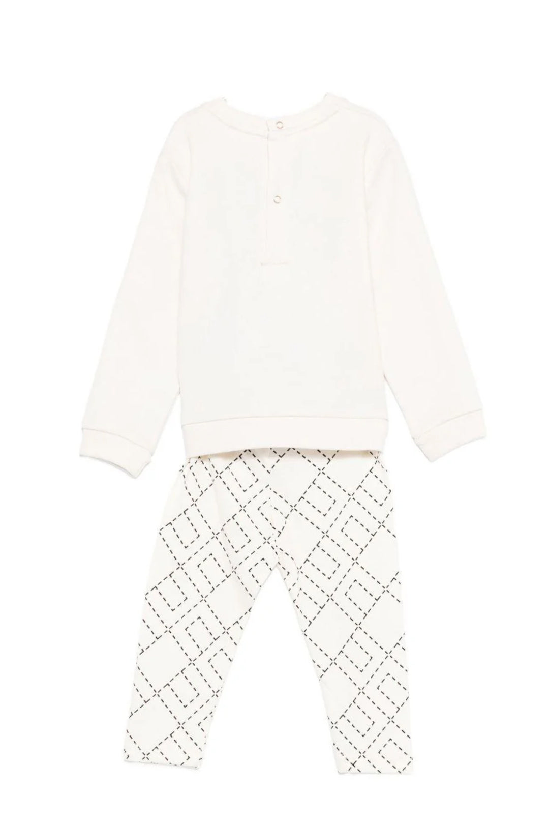 Elisabetta Franchi La mia Bambina Completo felpa e leggings con stampa logo ENCD1070FF002.D587