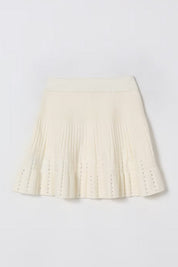 Elisabetta Franchi La mia Bambina Minigonna Svasata In Maglia con Strass EFGO193CFL040.0067