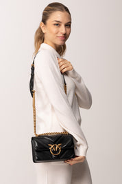Pinko Love Bag Mini NERO-ANTIQUE GOLD