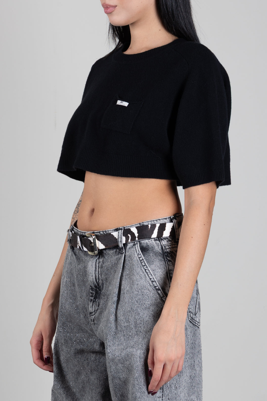Top Maglia In Lana e Cashmere Oversize