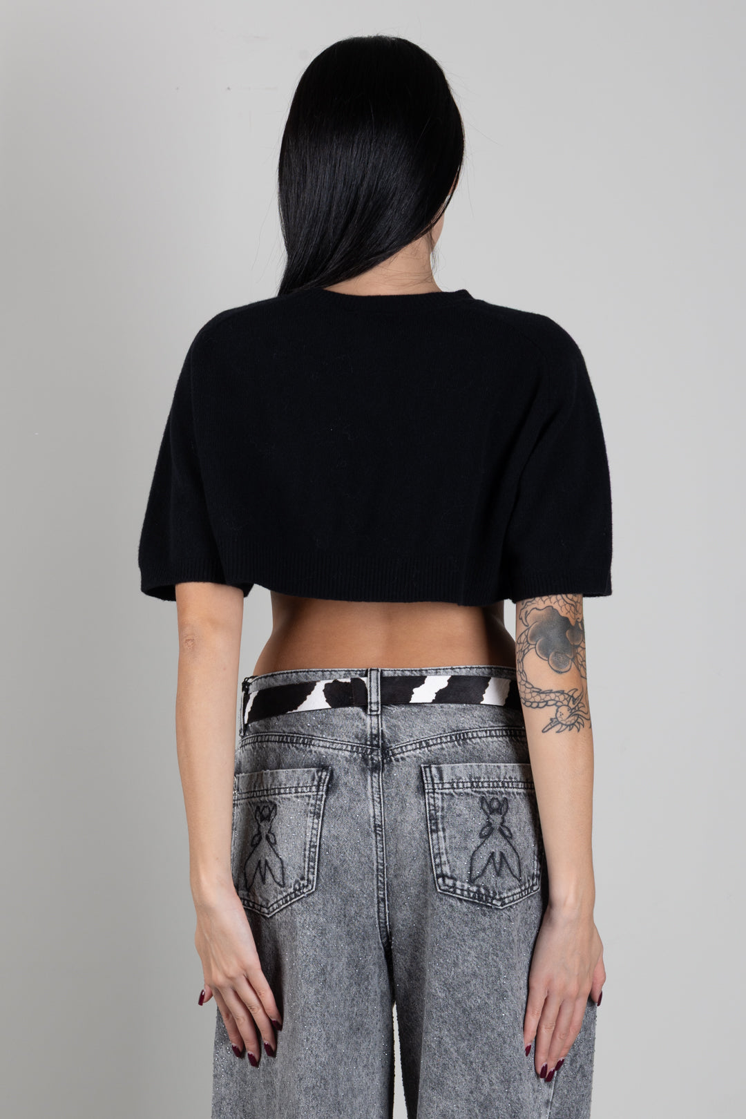 Top Maglia In Lana e Cashmere Oversize