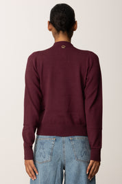 Twin-set Maglia In Viscosa Stretch con Cut-out e Incrocio 252TP3060 WINETASTING