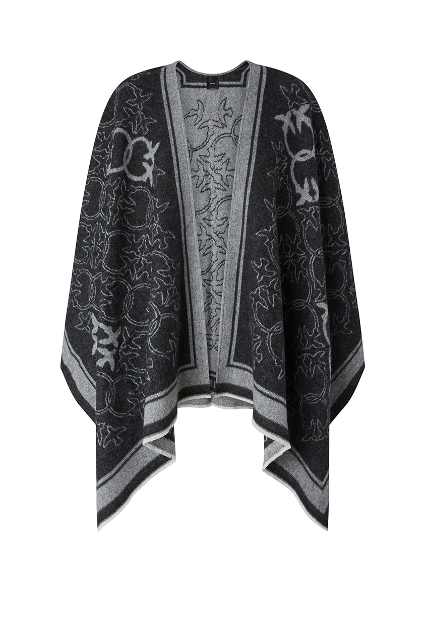 Pinko Mantella Jacquard con Stampa Logo 105965 A2ZI ZI2 NERO/GRIGIO