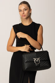 Maxi Lady Bag con Motivo a Chevron 100042 A0GK Pinko