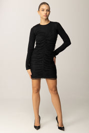 Twin-set Mini Abito In Viscosa Doppiato In Tulle 252TT3261 NERO