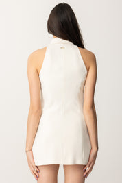 Twinset Mini Abito Smanicato In Crepe Fluido 251TP2104 MADREPERLA