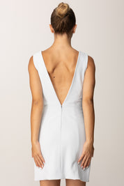 Elisabetta Franchi Mini Abito con Drappeggio e Bottoni Gioiello AB79856E2 STARLIGHT