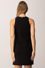 Twin-set Mini Abito con Fiocco e Orlo In Paillettes 252TT2231 NERO
