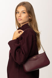 Twin-set Mini Bag con Catena Effetto Saffiano 252TB7033 WINETASTING