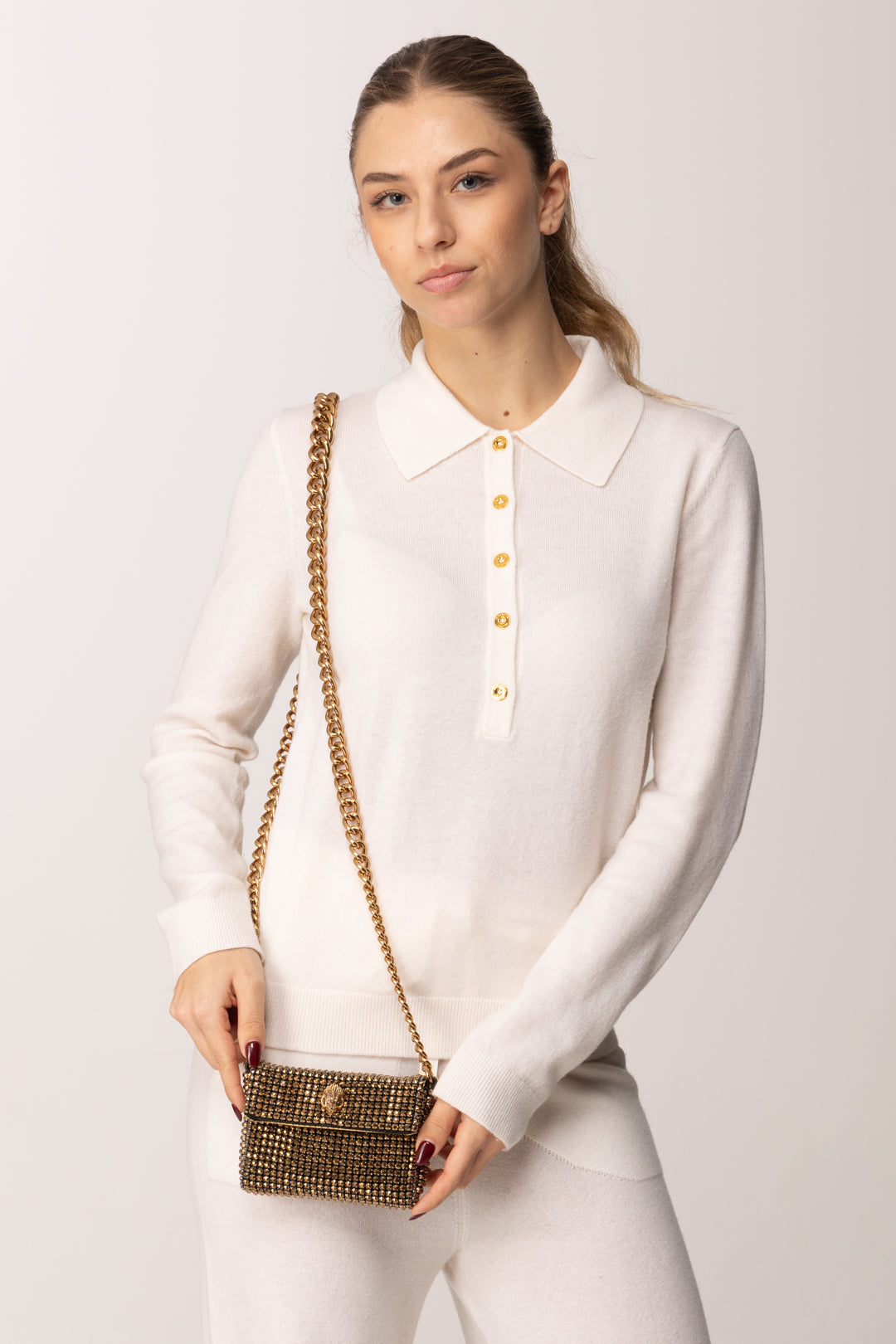 Kurt Geiger Mini Party Bag 592761999 GOLD