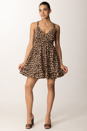 Khloe Femme Mini abito animalier con balza 20862 MACULATO