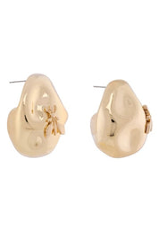 Patrizia Pepe Orecchini a lobo con logo fly 2J2573 M077 LIGHT SHINY GOLD