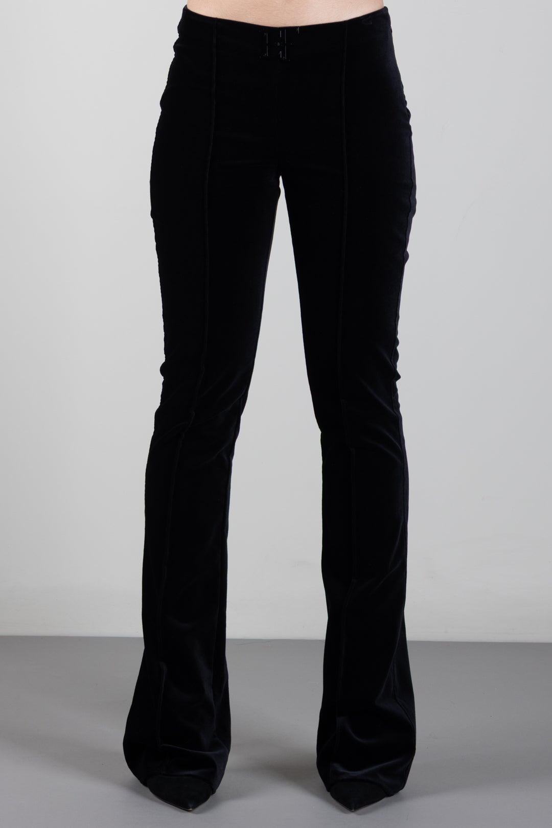 Pantalon Flarei In Velluto Di Cotone