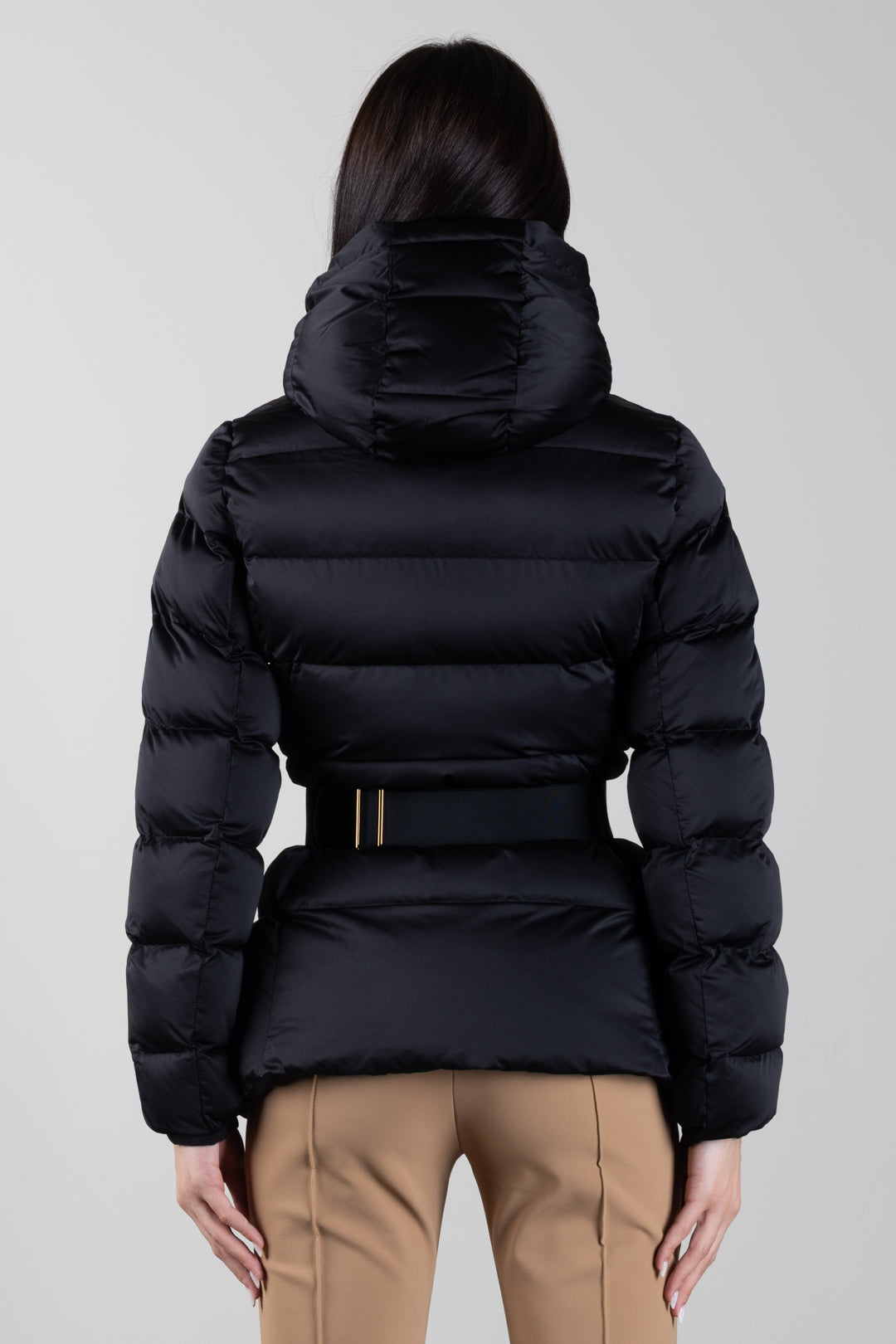 Doudoune en voile avec ceinture bijou
