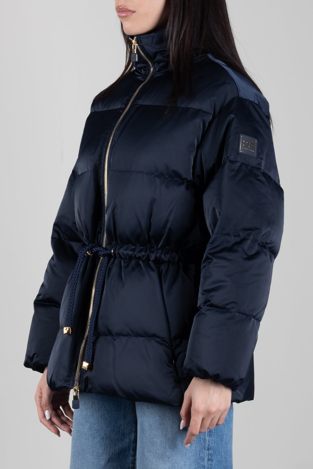 Doudoune avec cordon de serrage à la taille