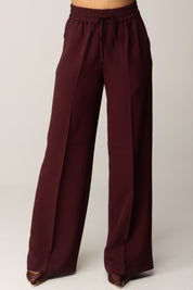 Twin-set Pantaloni Ampi con Cintura In Vita 252TP2611 WINETASTING