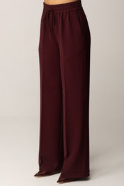 Twin-set Pantaloni Ampi con Cintura In Vita 252TP2611 WINETASTING