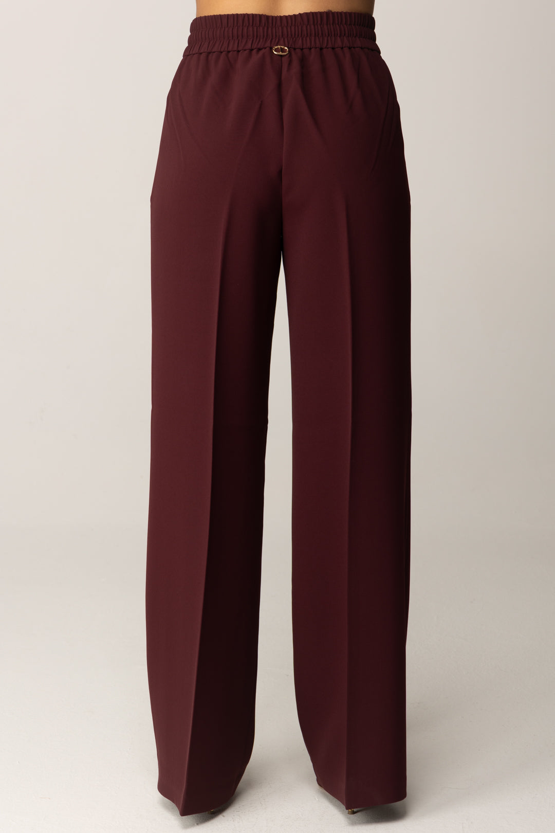 Twin-set Pantaloni Ampi con Cintura In Vita 252TP2611 WINETASTING