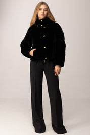 Elisabetta Franchi Pantaloni In Crêpe con Accessorio Gioiello PA09956E2 NERO