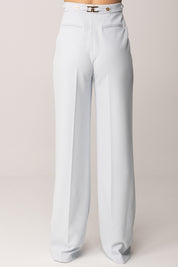 Elisabetta Franchi Pantaloni In Crêpe con Accessorio Gioiello PA09956E2 STARLIGHT