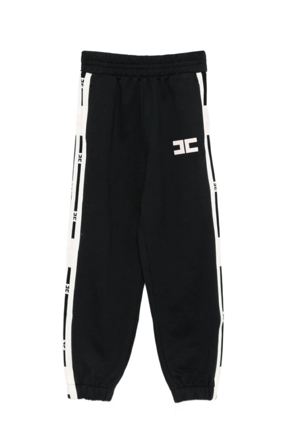 Elisabetta Franchi La mia Bambina Pantaloni Jogging In Felpa con Bande Logate EGPA0900FF002.N085