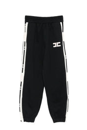 Elisabetta Franchi La mia Bambina Pantaloni Jogging In Felpa con Bande Logate EGPA0900FF002.N085