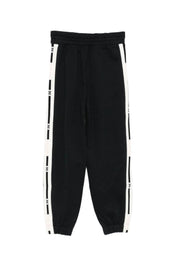 Elisabetta Franchi La mia Bambina Pantaloni Jogging In Felpa con Bande Logate EGPA0900FF002.N085