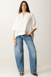 Pinko Jeans a Gamba Larga 103180-A2HG-PJE-lavaggio-chiaro