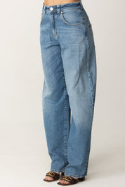 Pinko Jeans a Gamba Larga 103180-A2HG-PJE-lavaggio-chiaro