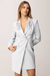 Elisabetta Franchi Robe Manteau Asimmetrico con Dettagli Smoking STARLIGHT AB80356E2