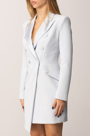 Elisabetta Franchi Robe Manteau Asimmetrico con Dettagli Smoking STARLIGHT AB80356E2