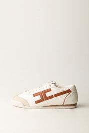 Sneakers In Pelle con Dettaglio Logo