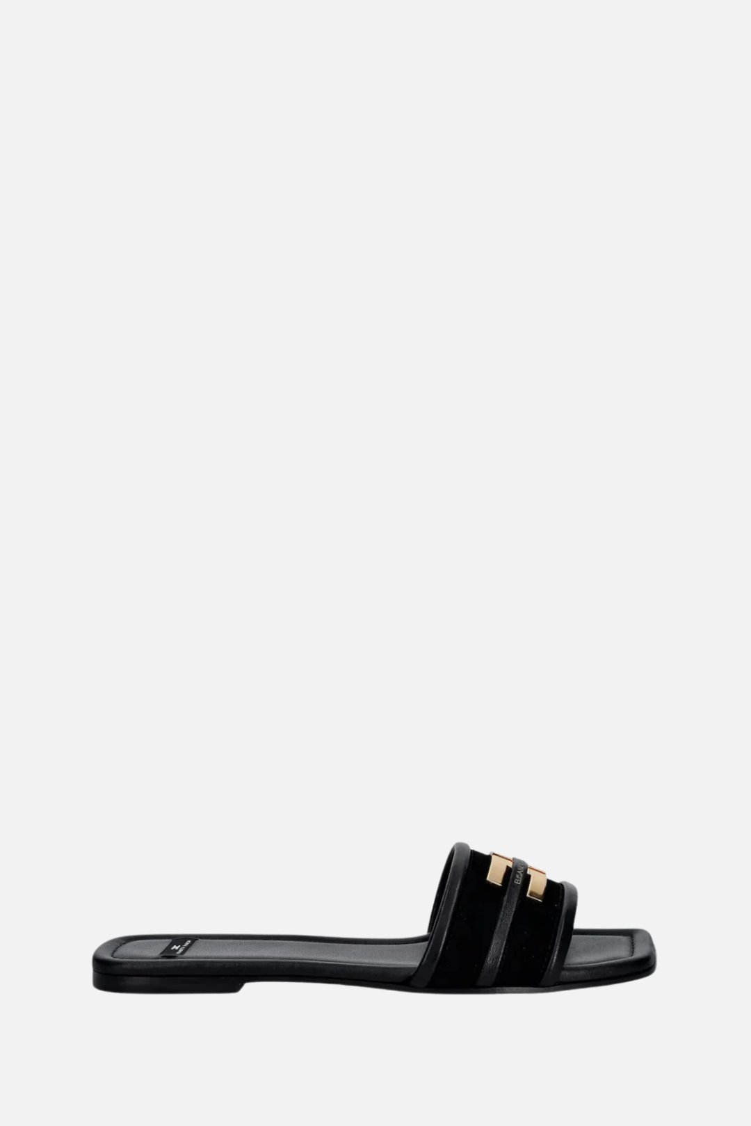 Elisabetta Franchi Sandali Ciabatta con Dettagli Logo SA72L61E2 NERO