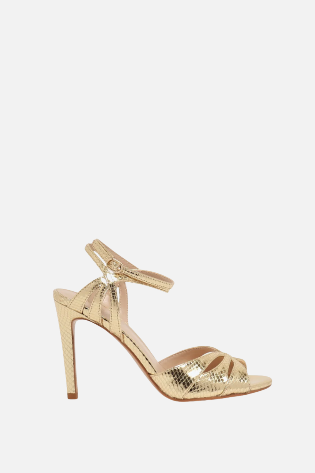 Twin-set Sandali In Pelle Metallizzata 261TCP112 TEJUS PLATINIUM