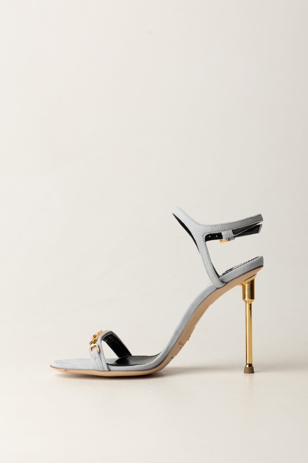 Elisabetta Franchi Sandali In Pelle Tacco Scultura e Morsetto SA89L56E2 STARLIGHT