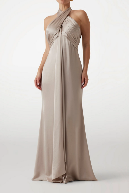 Marciano by Guess Abito lungo Aretha con scollo Halter e nodo 5YGK00 7246A G1BQ