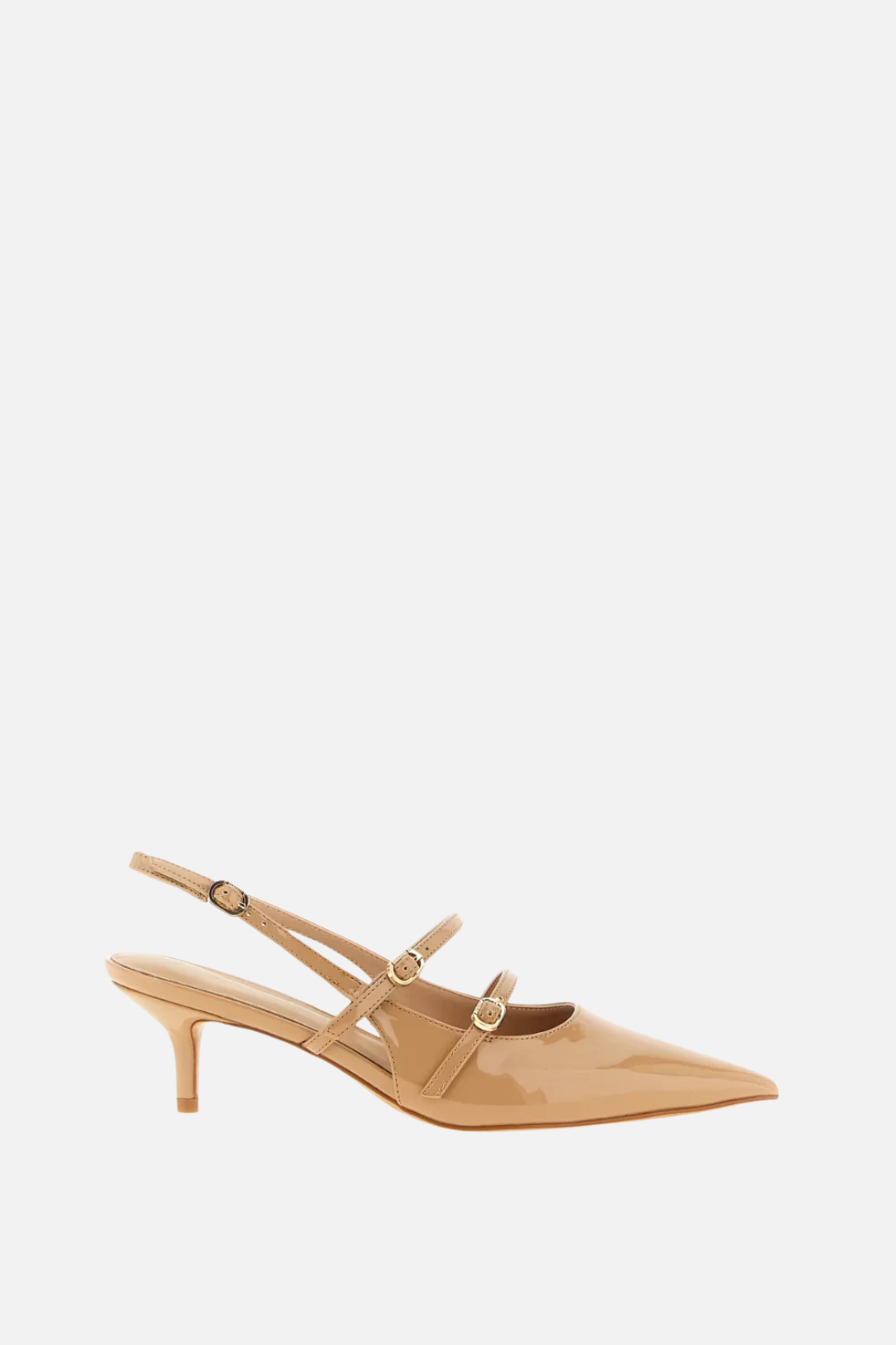 Twin-set Slingback In Vernice con Doppio Cinturino 261TCP044 DELICATE SAND