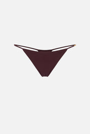 Elisabetta Franchi Slip In Jersey con Logo Strass MERLOT SM00158E2