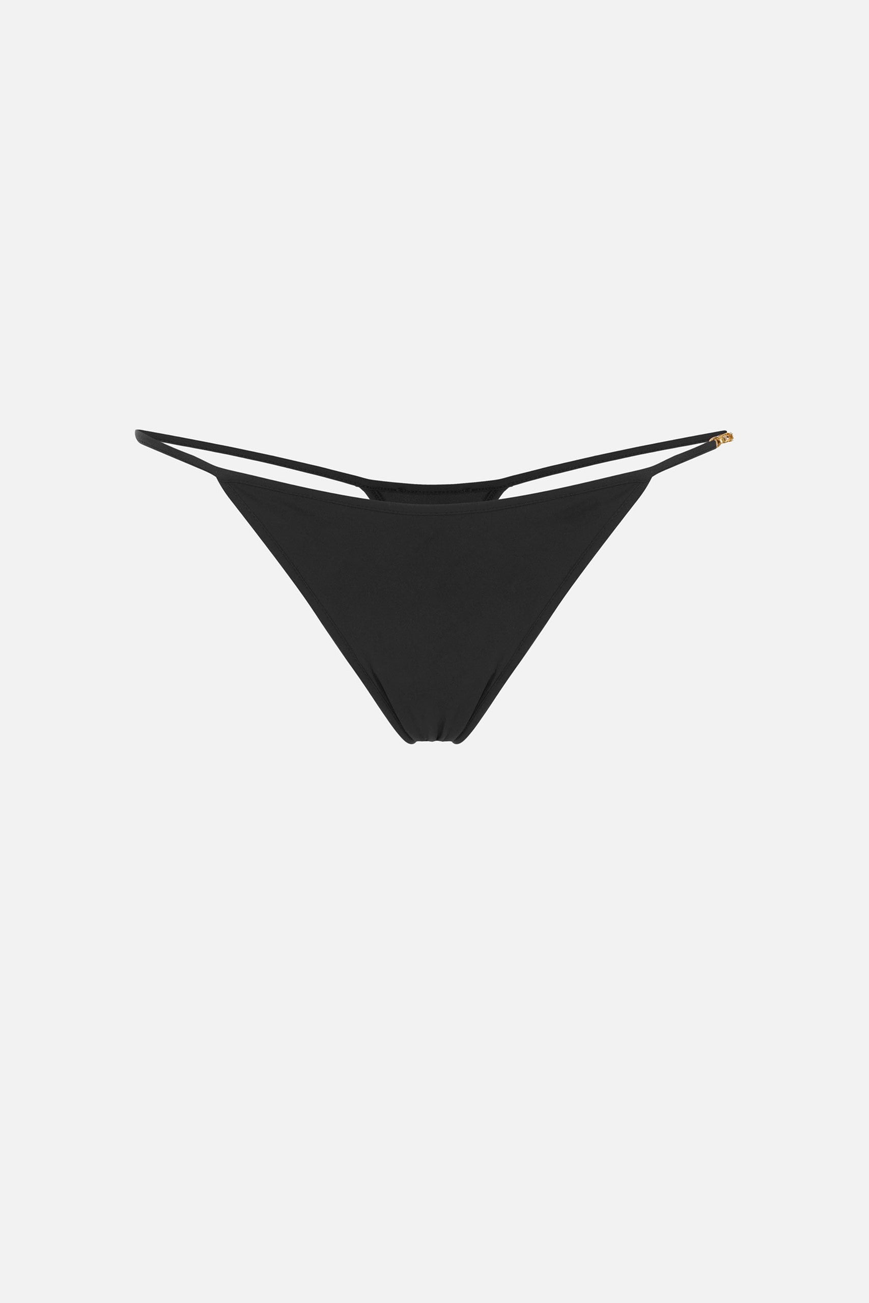 Elisabetta Franchi Slip In Jersey con Logo Strass NERO SM00158E2