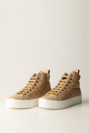 Elisabetta Franchi La mia Bambina Sneakers Alte in Vernice F4A9-E0359-1851C007 HONEY