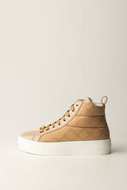Elisabetta Franchi La mia Bambina Sneakers Alte in Vernice F4A9-E0359-1851C007 HONEY
