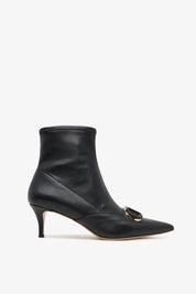 Twinset Stivaletti alla caviglia effetto pelle 252TCP034 NERO