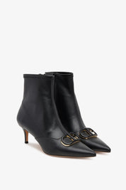 Twinset Stivaletti alla caviglia effetto pelle 252TCP034 NERO