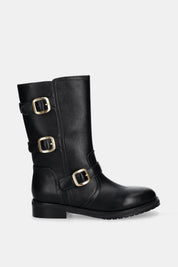 Twinset Stivaletti biker con fibbie 252TCP160 NERO