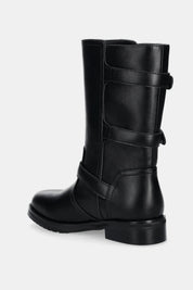 Twinset Stivaletti biker con fibbie 252TCP160 NERO