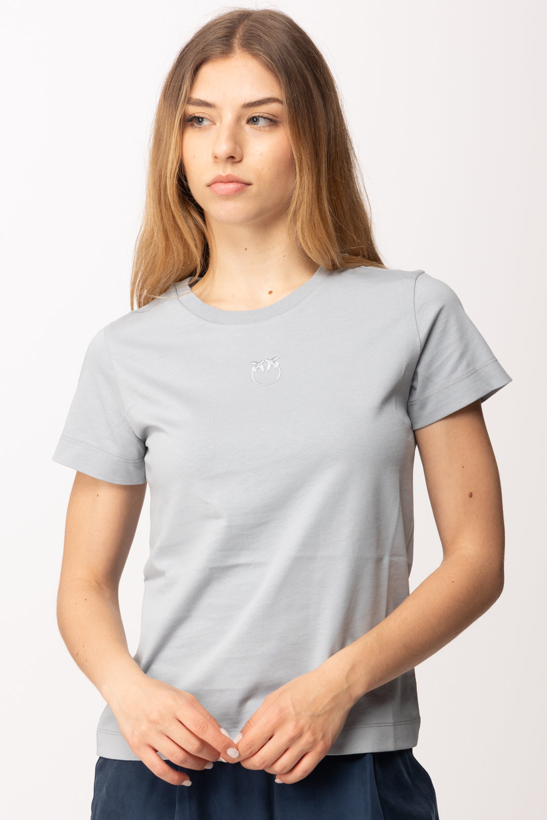Pinko T-shirt In Cotone con Logo Ricamato 100355 A339 E87