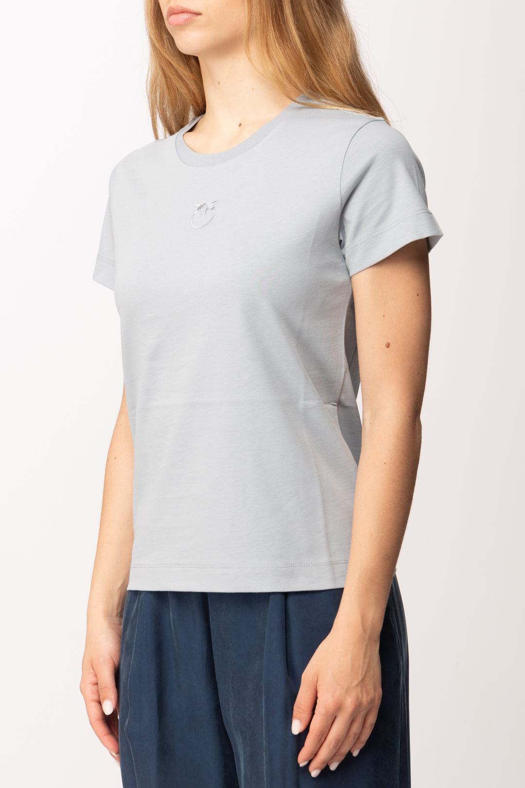 Pinko T-shirt In Cotone con Logo Ricamato 100355 A339 E87